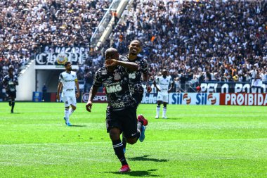 SAO PAULO - OCT 19, 2019: CORINTHIANS during the match between valid for the 27th round of the Brazilian Championship, at the Corinthians Arena in Itaquera
