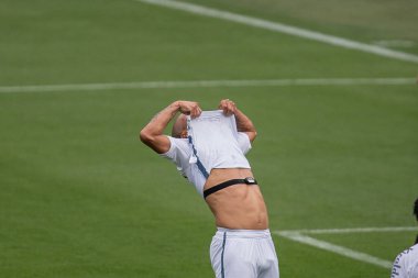 SAO PAULO, SP, BRAZIL: Brezilya 'daki iki Campeonato Brasileiro Srie A takımı arasında futbol maçı