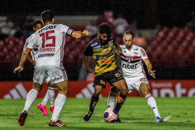 SAO PAULO, SP, BRAZIL: Brezilya 'daki iki Campeonato Brasileiro Srie A takımı arasında futbol maçı
