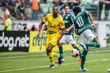 SAO PAULO, SP, BRAZIL: Brezilya 'daki iki Campeonato Brasileiro Srie A takımı arasında futbol maçı