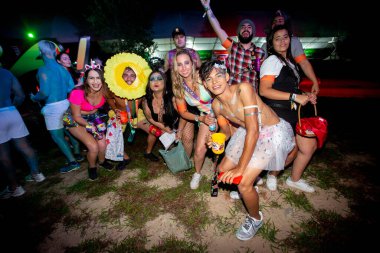 Votuporanga (SP), 24 / 02 / 2020 OBA FESTIVAL - A Zorra ve diğerleri Brezilya 'daki OBA festivali sırasında