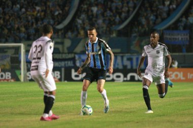 Porto Alegre - Ekim 02, 2019: Gremio 'ya karşı oynanan maçta, Amerika' nın Copa Libertadores takımının yarı finallerinde 1. maçta geçerlidir.