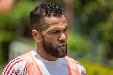 Sao Paulo - 3 Mart 2020: Sao Paulo takımının eğitimi sırasında. Eylem, Sao Paulo 'nun batısındaki Barra Funda' nın tomografisinde gerçekleştirildi.