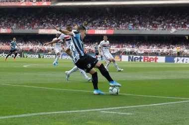 SAO PAULO, SP, BRAZIL: Brezilya 'daki iki Campeonato Brasileiro Srie A takımı arasında futbol maçı