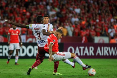 Porto Alegre - FEB 26, 2020: INTER VS TOLIMA - Kolombiya 'dan Tolima' ya karşı oynanan maçta, Libertadores 2020 öncesi Beira-Rio Stadyumu, Porto Alegre 'deki Beira-Rio Stadyumu' nda oynanan üçüncü tur maçında onaylandı.
