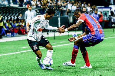 SAO PAULO - OCT 19, 2019: CORINTHIANS during the match between valid for the 27th round of the Brazilian Championship, at the Corinthians Arena in Itaquera