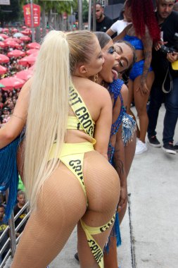 RUO DE JANEIRO, RJ, 12.01.2020 - BLOCO DE CARNAVAL - Bloco da Favorita Copacabana, Rio de Janeiro 