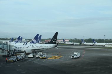 Tocumen (PANAMA), 12 / 01 / 2021 - Panama 'daki uluslararası havaalanında hareket 