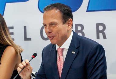 Sao Paulo (SP), 05 / 03 / 2020 - Joao Doria ve Gustavo Bebianno konferansta 