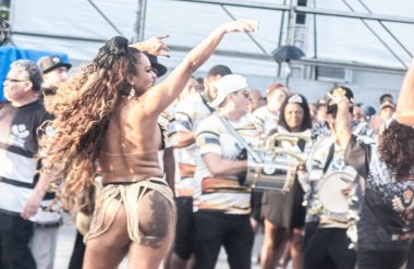 Sao Paulo, 25 Ocak 2020 - SAMBA VAI VAI OKULU TEKNİKİ - Escola de Samba Vai Vai 'nin teknik provası Sao Paulo' nun kuzeyinde Anhembi 'de gerçekleşti. 