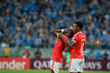PORTO ALEGRE - FEB15, 2020: INTER VS GREMIO - during a match against Gremio, validated by the semifinal of the Gaucho 2020 Championship, at the Beira-Rio stadium, in Porto Alegre