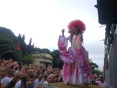 Sao Paulo- 03 Ocak 2020: DANIELA MERCURY - Daniela Mercury 'nin patlamış mısır bloğu bu pazar öğleden sonra Sao Paulo karnavalını kapatıyor 