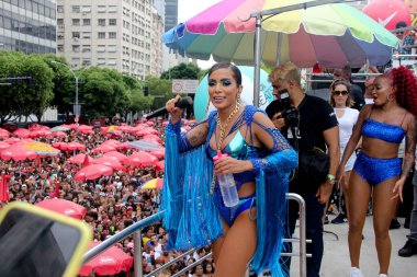 RUO DE JANEIRO, RJ, 12.01.2020 - BLOCO DE CARNAVAL - Bloco da Favorita Copacabana, Rio de Janeiro 
