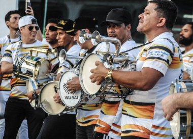 Sao Paulo, 25 Ocak 2020 - SAMBA VAI VAI OKULU TEKNİKİ - Escola de Samba Vai Vai 'nin teknik provası Sao Paulo' nun kuzeyinde Anhembi 'de gerçekleşti. 