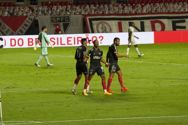 SAO PAULO, SP, BRAZIL: Brezilya 'daki iki Campeonato Brasileiro Srie A takımı arasında futbol maçı