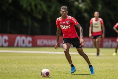 SAO PAULO, SP, BRAZIL: Brezilya 'daki iki Campeonato Brasileiro Srie A takımı arasında futbol maçı