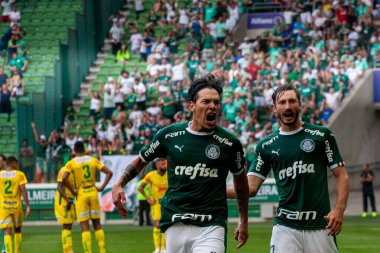 SAO PAULO, SP, BRAZIL: Brezilya 'daki iki Campeonato Brasileiro Srie A takımı arasında futbol maçı