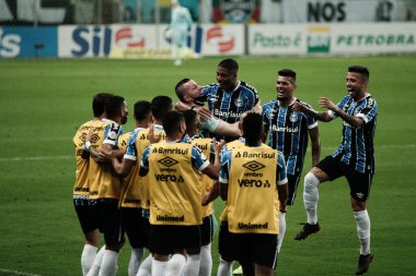 SAO PAULO, SP, BRAZIL, 28.11.2020: Sao Paulo, Brezilya 'da iki takım arasında futbol maçı