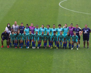 SAO PAULO, SP, BRAZIL: Brezilya 'daki iki Campeonato Brasileiro Srie A takımı arasında futbol maçı