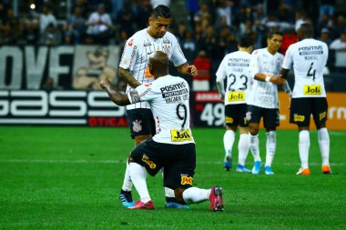 SAO PAULO - OCT 19, 2019: CORINTHIANS during the match between valid for the 27th round of the Brazilian Championship, at the Corinthians Arena in Itaquera