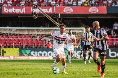 SAO PAULO - OCT 26, 2019: BRASILEIRAO - Match brasileirao, valid for the 21 round of the Brazilian Championship, at Estadio do Morumbi, west zone of Sao Paulo