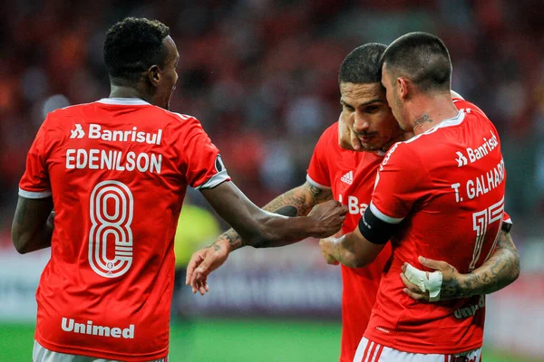 Porto Alegre 2020 Internacional Universidad Catolica Jogador Paolo Guerrero Internacional — Stockfoto