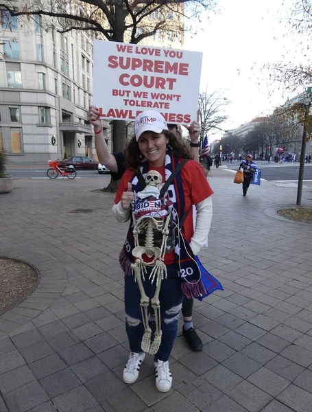 Washington Estados Unidos 2020 Manifestaciones Derechistas Explotan Corazón Washington Estados — Foto de Stock