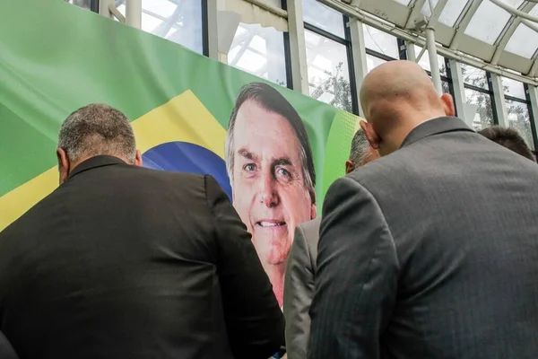 Brasilia 2019 Başkan Bolsonaro Ile Ulusal Ttifak Konferansı — Stok fotoğraf