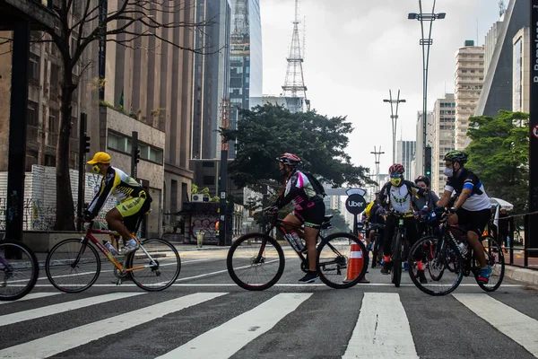 Ritorno Dei Tornei Ciclistici San Paolo Brasile — Foto Stock