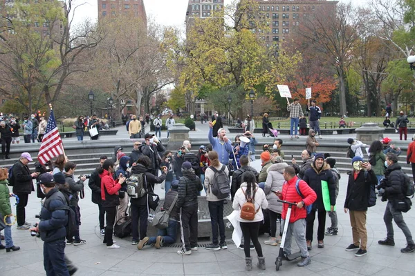 Nouveau Manifestation Lock Out New York Novembre 2020 New York — Photo