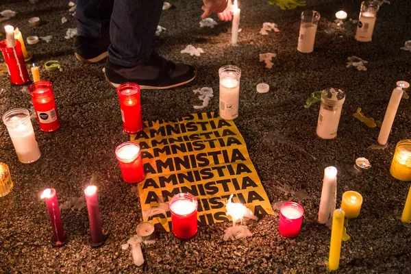 Barcelona Spanya 2019 Katalonya Özgürlüğü Protestosu — Stok fotoğraf