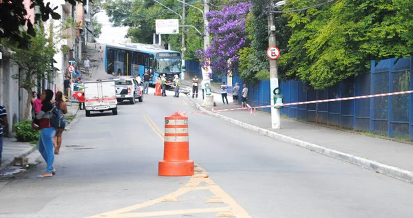 Accidente Terminal Autobuses Grajau Sao Paulo Marzo 2020 Sao Paulo — Foto de Stock