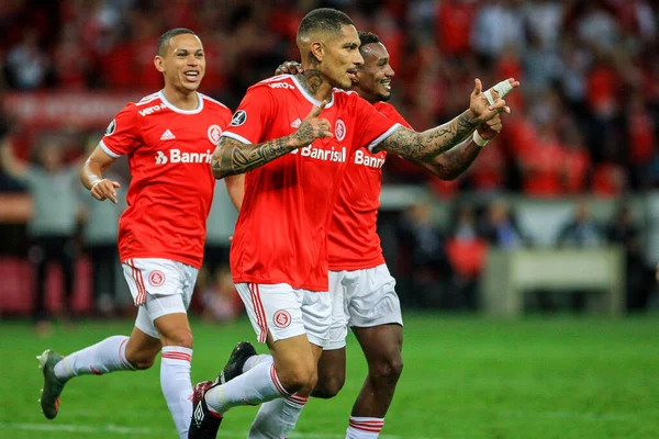 Porto Alegre 2020 Internacional Universidad Catolica Jogador Paolo Guerrero Internacional — Stockfoto