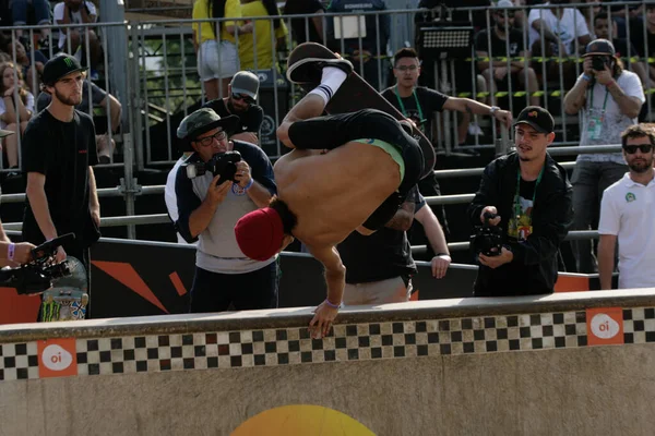 Sao Paulo 2019 Skateboard American Show World Park Championship Champion — Stock Photo, Image