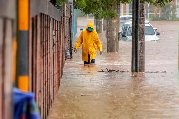 Sao Paulo Brasil Fuertes Lluvias Sao Paulo — Foto de Stock