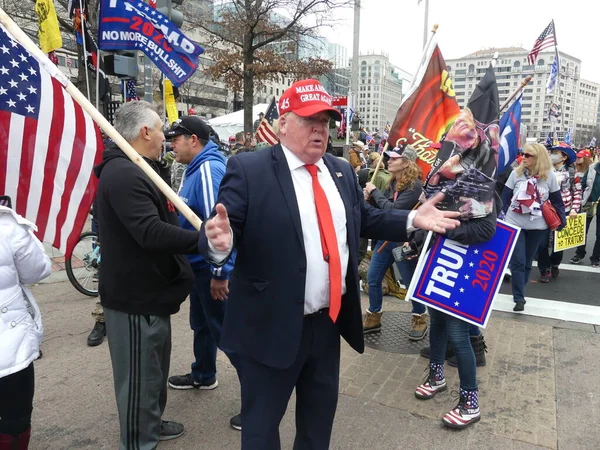 Washington Estados Unidos 2020 Manifestaciones Derechistas Explotan Corazón Washington Estados — Foto de Stock