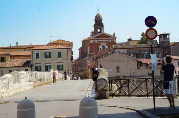 Talya Ferragosto Tatili Ağustos 2020 Rimini Talya Talyan Bayramı Hafta — Stok fotoğraf