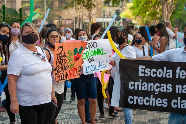 Prefeito São Paulo Visita Tabaos Reservoir Setembro 2020 São Paulo — Fotografia de Stock