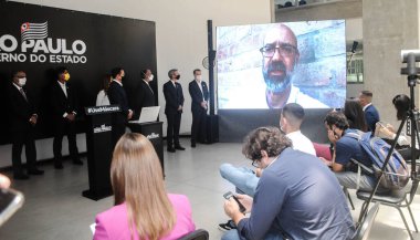 25 Kasım, Sao Paulo, Brezilya: Sao Paulo Valisi Joao Doria, IPT Açık Tecrübe 'nin yenilik alanının açılışını gerçekleştirdi, Kamu ve özel sektör arasında Teknolojik Araştırmalar Enstitüsü (IPT) tarafından yürütülen bir ortaklık programı