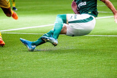 SAO PAULO, SP, BRAZIL: Brezilya 'daki iki Campeonato Brasileiro Srie A takımı arasında futbol maçı