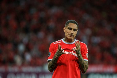 Porto Alegre - FEB 26, 2020: INTER VS TOLIMA - Kolombiya 'dan Tolima' ya karşı oynanan maçta, Libertadores 2020 öncesi Beira-Rio Stadyumu, Porto Alegre 'deki Beira-Rio Stadyumu' nda oynanan üçüncü tur maçında onaylandı.