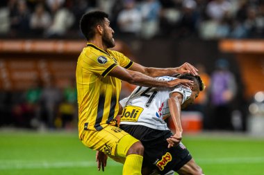 SAO PAULO - 12 Şubat 2020: COPA LİBERTADORES 2020 CORINTHIANS-GUARANI Corinthians karşı Guarani takımı (Paraguay) Copa Libertadores da America 2020, Arena Corinthians