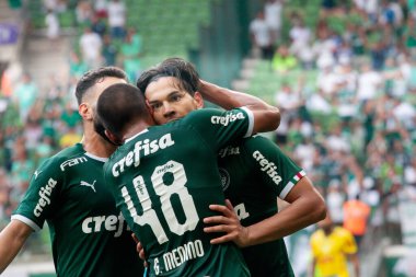 SAO PAULO, SP, BRAZIL: Brezilya 'daki iki Campeonato Brasileiro Srie A takımı arasında futbol maçı