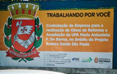 Sao Paulo Belediye Başkanı UPA kliniğini ziyaret etti. 21 Temmuz 2020, Sao Paulo, Brezilya: Sao Paulo Belediye Başkanı Bruno Covas, eski federal şerif yardımcısı Antonio Goulart, konsey üyesi Rodrigo Goulart ve UPA Maria Antonieta 'nın çalışmalarını ziyaret etti., 