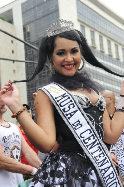 RUO DE JANEIRO, RJ, 12.01.2020 - BLOCO DE CARNAVAL - Bloco da Favorita Copacabana, Rio de Janeiro 