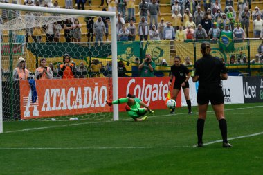 SAO PAULO, SP, BRAZIL: Brezilya 'daki iki Campeonato Brasileiro Srie A takımı arasında futbol maçı