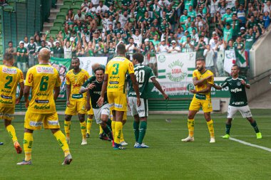 SAO PAULO, SP, BRAZIL: Brezilya 'daki iki Campeonato Brasileiro Srie A takımı arasında futbol maçı
