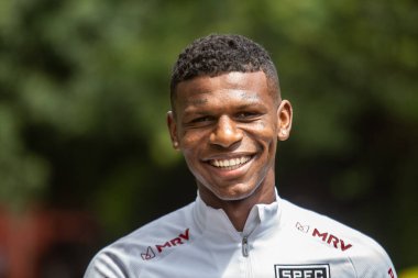 Sao Paulo - 3 Mart 2020: Sao Paulo takımının eğitimi sırasında. Eylem, Sao Paulo 'nun batısındaki Barra Funda' nın tomografisinde gerçekleştirildi.