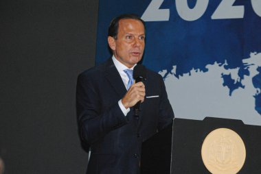 Sao Paulo (SP), 02 / 18 / 2020 - INSPIRATION START 2020 - Vali Joao Doria, Eğitim Genel Sekreteri, Haroldo Rocha, Ayrton Senna Enstitüsü Başkanı Vivian Senna ve Boeing Başkan Yardımcısı ve Ortak Başkanı