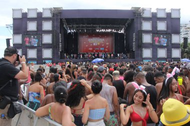 RUO DE JANEIRO, RJ, 12.01.2020 - BLOCO DE CARNAVAL - Bloco da Favorita Copacabana, Rio de Janeiro 